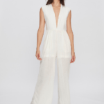 Macacão Feminino Transpassado Regata MA.163.0011 - Off White, PP